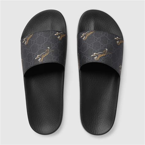 gucci tiger slides|gucci slide gg supreme tigers.